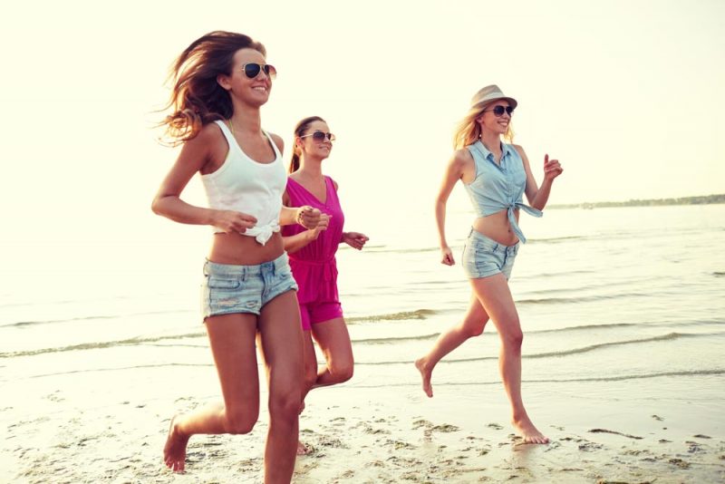 Running on the Beach