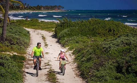 bicycle ride sian kaan village quintana roo